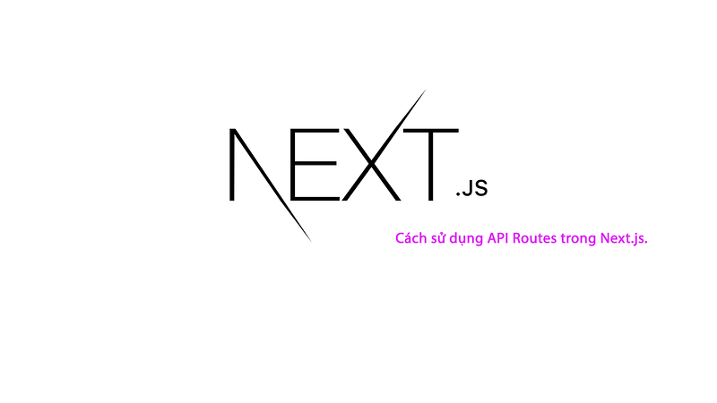 Cách sử dụng API Router trong Next.js